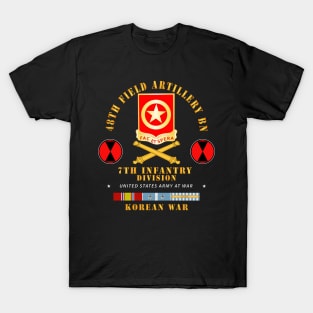 48th Field Artillery Bn- 7th Inf Div -  KOREA UN SVC T-Shirt